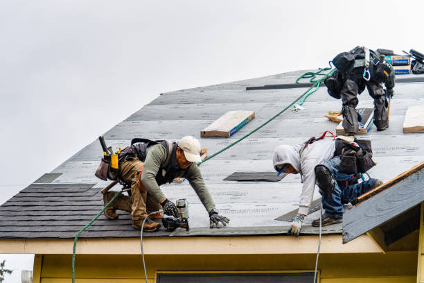 Professional Gutter Installation technician working in Forest Hill, TX